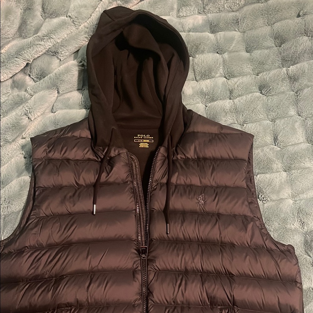 Polo by Ralph Lauren Men's Brown Puffer Vest